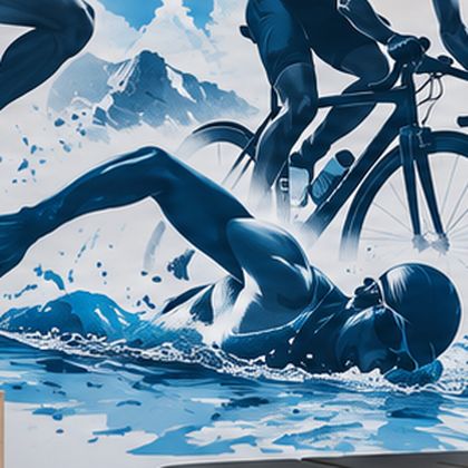 Persona practicando natación