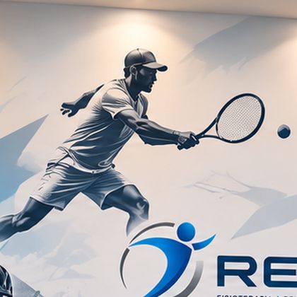 Persona practicando tenis